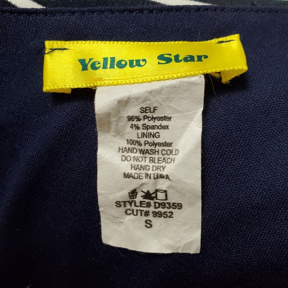 Navy and White Striped Dress - Picture 4 of 4